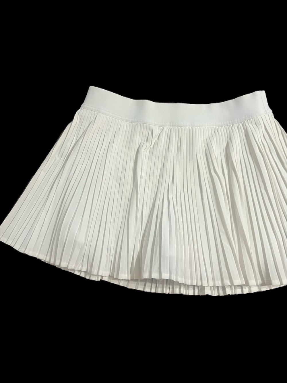 lululemon athletica White Pleated Tennis Mini Skirt sz8